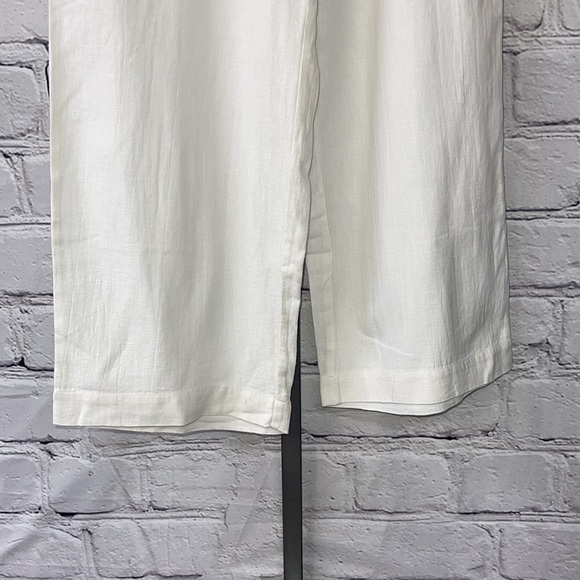 Eileen fisher linen wide trouser crop  small - Picture 5 of 6
